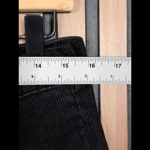 New Dockers Pants 34 x 32 Mens Black Corduroy Cuffed Classic Fit Recode Crushed - Picture 3 of 10